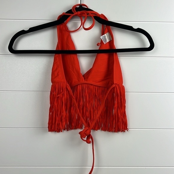 L*space fringe bikini top d cup traingle halter top sassy fun sexy - Picture 2 of 4